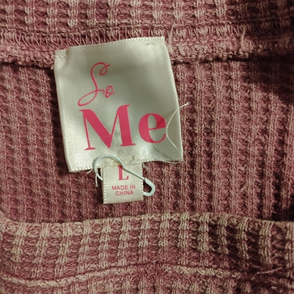 So Me Pink Ribbed Crop Top - Picture 4 of 4